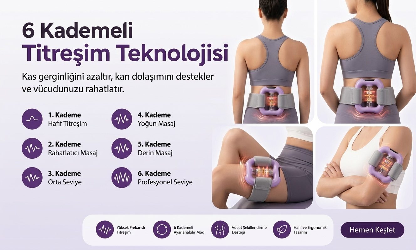 6 Kademeli Masaj Kemeri