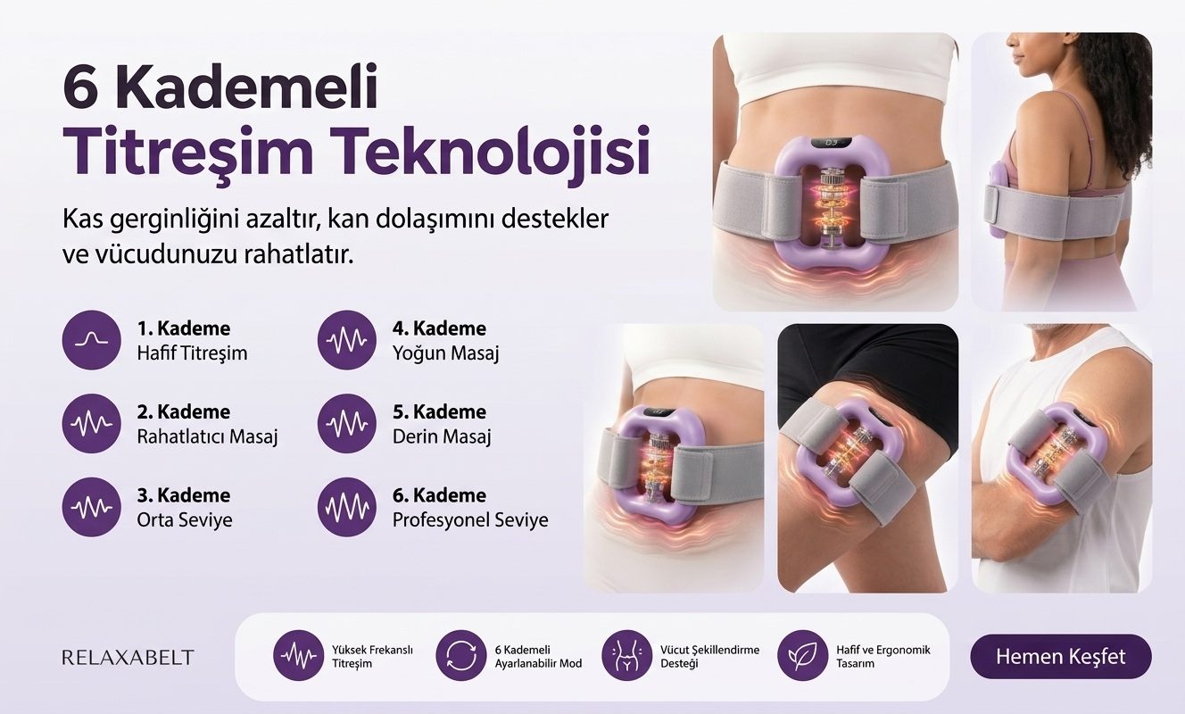 6 Kademeli Masaj Kemeri